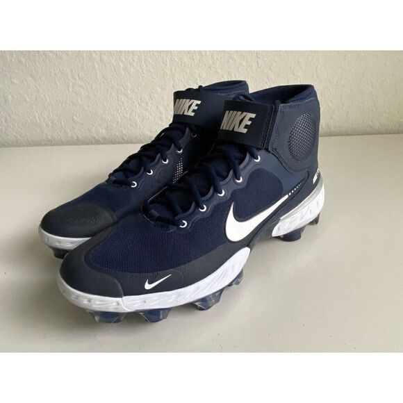Nike Alpha Huarache 3 High Mens Baseball Cleats Men’s Sz 14 Navy Blue CZ4455-400 - Picture 8 of 11